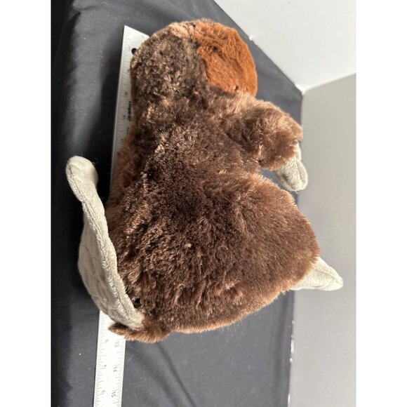 Wild Republic Beaver Plush Toy Soft Brown Stuffed Animal 12" Realistic Design Ki - Picture 4 of 7